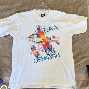 Screen Stars White EAA Oshkosh Airplane Tee